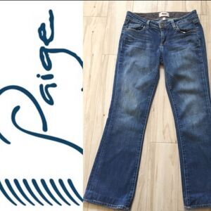Paige Skyline Bootcut Premium Denim Jeans Blue Size 26